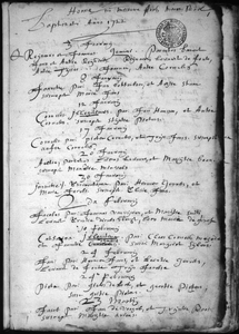 DTB Hoorn 36. Katholieke doop- en trouwinschrijvingen (statie Sint Franciscus), 1722-1811./34/