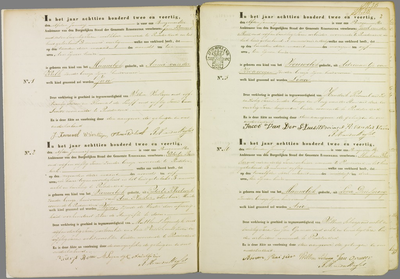 Index op het geboorteregister van de gemeente Ridderkerk, 1842-1844//