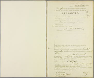 Index op het geboorteregister van de gemeente Ridderkerk, 1899-1900//