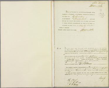 Index op het geboorteregister van de gemeente Ridderkerk, 1867-1868//