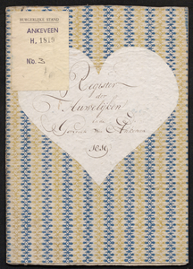 Huwelijksakten van de gemeente Ankeveen, 1819//
