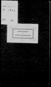 Huwelijksakten van de gemeente Assendelft, 1902//