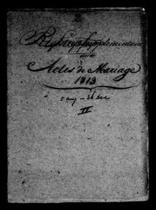 Huwelijksakten van de gemeente Den Helder, 1813//