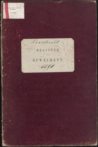 Huwelijksakten van de gemeente Loosdrecht, 1890//