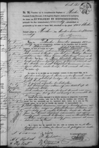 Huwelijksakten van de gemeente Bloemendaal, 1864//