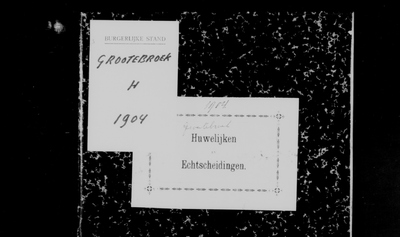Huwelijksakten van de gemeente Grootebroek, 1904//