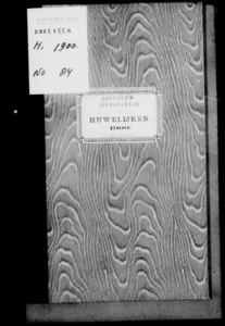 Huwelijksakten van de gemeente Ankeveen, 1900//
