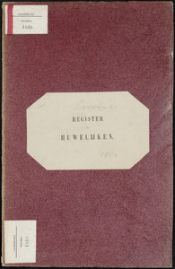 Huwelijksakten van de gemeente Loosdrecht, 1860//