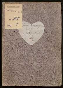 Huwelijksakten van de gemeente Egmond aan Zee, 1815//