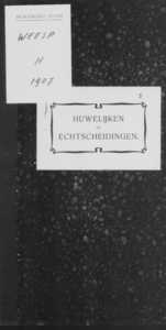 Huwelijksakten van de gemeente Weesp, 1907//