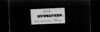Huwelijksakten van de gemeente Nederhorst den Berg, 1834//