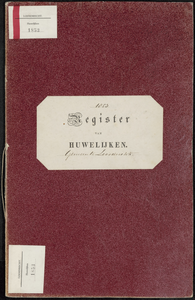 Huwelijksakten van de gemeente Loosdrecht, 1853//