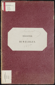 Huwelijksakten van de gemeente Loosdrecht, 1855//