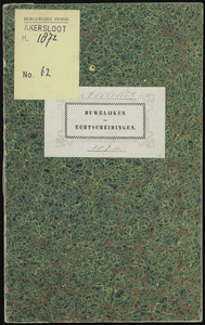 Huwelijksakten van de gemeente Akersloot, 1872//