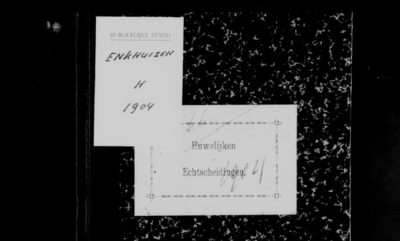Huwelijksakten van de gemeente Enkhuizen, 1904//