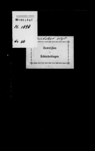 Huwelijksakten van de gemeente Buiksloot, 1898//