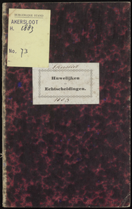 Huwelijksakten van de gemeente Akersloot, 1883//