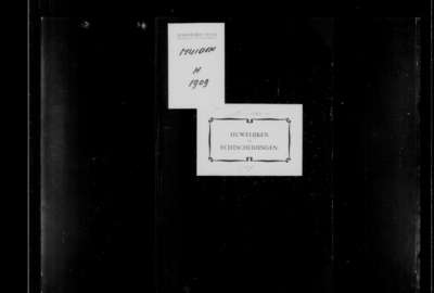Huwelijksakten van de gemeente Muiden, 1909//