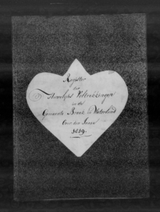 Huwelijksakten van de gemeente Broek in Waterland, 1819//