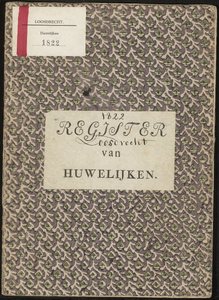 Huwelijksakten van de gemeente Loosdrecht, 1822//