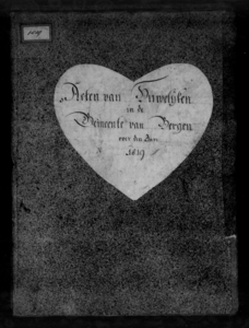 Huwelijksakten van de gemeente Bergen, 1819//