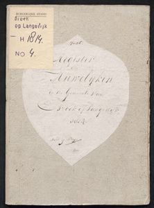 Huwelijksakten van de gemeente Broek op Langedijk, 1814//