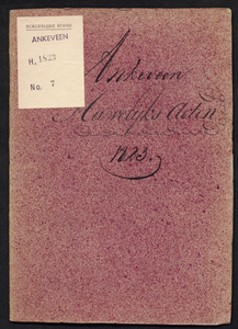 Huwelijksakten van de gemeente Ankeveen, 1823//