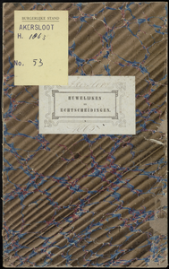 Huwelijksakten van de gemeente Akersloot, 1863//