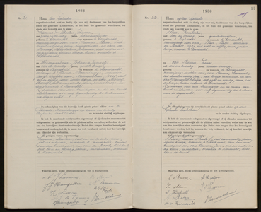 Huwelijksakten van de gemeente Loosdrecht, 1938//