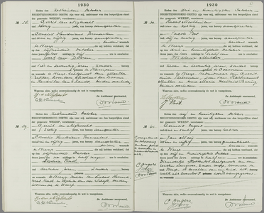 Overlijdensakten van de gemeente Weesp, 1930//