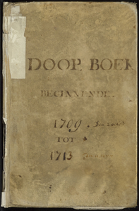 Doopboek van de Nederlands Hervormde gemeente te Haarlem, 1709-1713//
