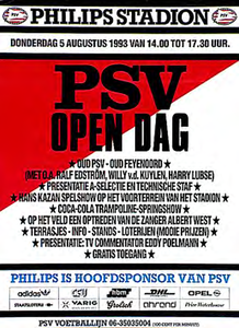 PSV Open Dag als opening van het seizoen voor het publiek in het Philips stadion