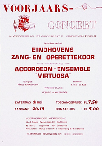 Voorjaarsconcert door Eindhovens Zang- en Operettekoor en Accordeon - Ensemble Virtuosa in Wirogebouw