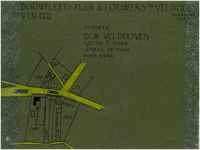 Provincialeweg, ter hoogte van de Burgemeester van Hoofflaan, tweede huis rechts de Linnen- en Damastweverij van A. Louwers