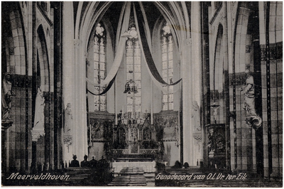 Interieur oude St. Lambertuskerk (O.L. Vrouw ter Eik)