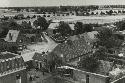 Serie van 3 panorama foto's van het centrum van Lierop, gezien vanuit de Koepelkerk