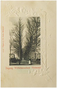 Wilhelminalaan, gezien vanaf de kruising met de Eikendreef