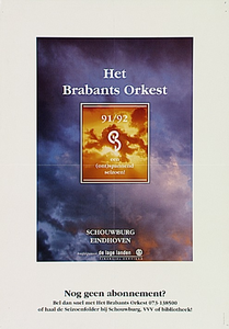 Publiciteit voor het Brabants Orkest seizoen 91/92