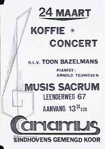 Koffieconcert Canamus in Musis Sacrum
