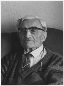 Westerlo, v. d. Johannes Antonius, bekend als Jantje Voet, 100 jaar oud.Geboren in Mierlo op 15-01-1887, overleden in Helmond op 16-02-1987