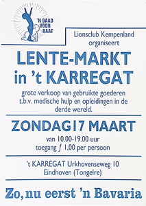 Lionsclub Kempenland organiseert de lentemarkt in 't Karregat