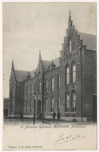 Molenstraat 141. St. Antoniusgasthuis, gezien in de richting van de ´Deurneseweg´. Ontwerp van architect J.W. van de Putten, geopend op 26 Juli 1902