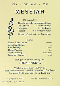 Uitvoering Messiah van G.F. Händel in de Judas Thaddeuskerk