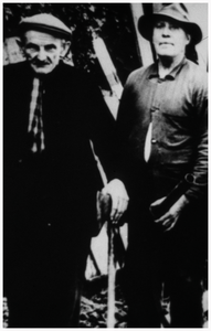 Houthakker: rechts: 1. Sjef Meusen (de Zager) links: 2. Dorus Slenders(Tivoli);