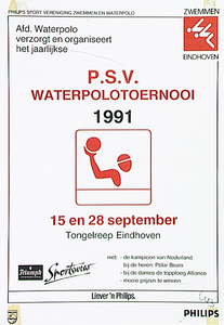 PSV Waterpolotoernooi 1991 in de Tongelreep