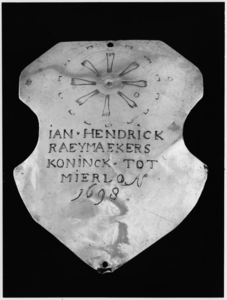 St. Antoniusgilde Mierlo. Schild van Ian Hendrick Raeymaekers Koninck tot Mierlo 1698
