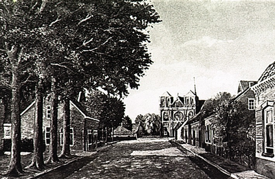 Tongelresestraat gezien richting 't Hofke met Sint-Martinuskerk