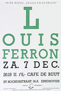 Presentatie van schrijver Louis Ferron in café De Buut